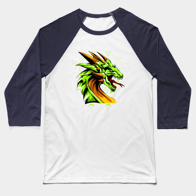 head dragon Baseball T-Shirt by SHINIGAMII